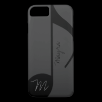 black music-note personalized iPhone 7 case