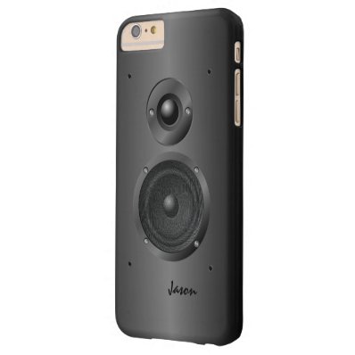 Black Music Sound Speaker Barely There iPhone 6 Plus Case