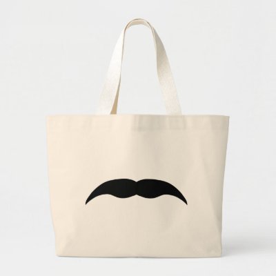 black mustache bag
