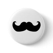 Black Mustache button