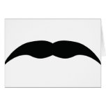 black mustache card