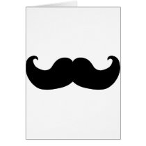 Black Mustache Greeting Card