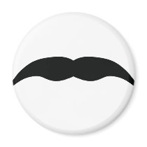 black mustache magnet
