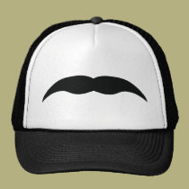 black mustache hats