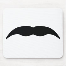 black mustache mousepads