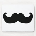 Black Mustache Mouse Pads