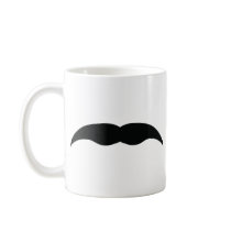 black mustache mugs