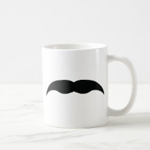 black mustache mugs
