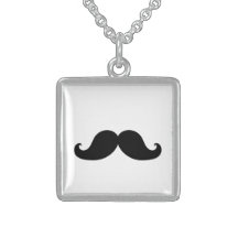 Black Mustache Necklace