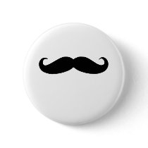Black Mustache or Black Moustache for Fun Gifts Pins