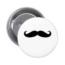 Black Mustache or Black Moustache for Fun Gifts Pins