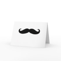 Black Mustache or Black Moustache for Fun Gifts Greeting Cards