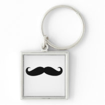 Black Mustache or Black Moustache for Fun Gifts Key Chains