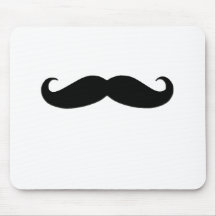 Black Mustache or Black Moustache for Fun Gifts Mouse Pad