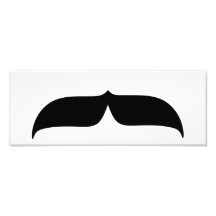 Black Mustache Photo Print