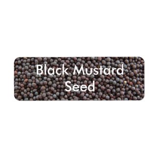 Black Mustard Seed label