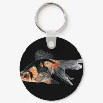 Black n Orange Goldfish keychains by H2Oasis Black n Orange Goldfish keychains