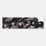 black n' white Fishezzz Bumper Stickers