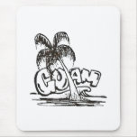 black n white guam mousepads
