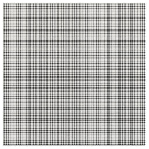 Black n White Plaid Fabric | Zazzle