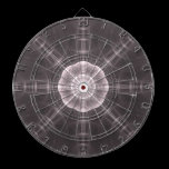 Black n White Polarity Mandala - Dart Board dartboards