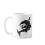 Black n White Shark mugs