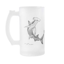Black n White Shark mugs