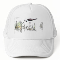 Black-Necked Stilt Cap hats by farmer77 Black-Necked Stilt Cap hats