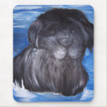 Black Newfoundland dog Mousepad