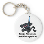 Black Ninja Kick Key Chain