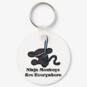 Black Ninja Kick keychains