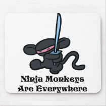 Black Ninja Kick mousepads by OmanLegend Black Ninja Kick mousepads