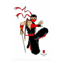 Black Ninja Poster posters by Kevin_F_Wong Black Ninja Poster posters