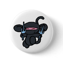 Black Ninja with Sai-No Words buttons by OmanLegend Black Ninja with Sai-No Words buttons