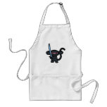 Black Ninja with Sword- No Words Aprons