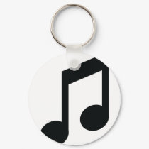 black note icon keychains