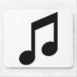black note icon mouse mat