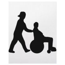 black nurse icon letterhead