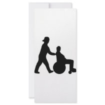black nurse icon rack cards