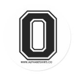 Black O Sticker