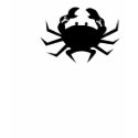 black on black fighting crab t-shirts