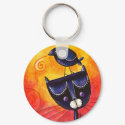 Black on Black - Keychain by gabycat Black on Black - Keychain