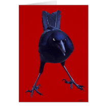 Black On Red Greeting Cards