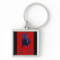 Black On Red Keychains