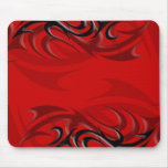 Black on Red "Smoke" Mousepad