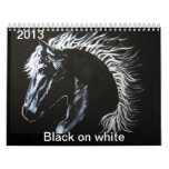 Black on White Callender Wall Calendar