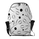 Black on White Floral Pattern