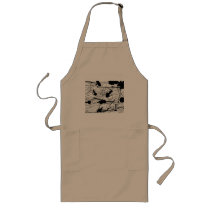Black on White Splatter Painting Customize Me! aprons