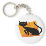 Black & Orange Cat Keychain
