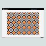Black, Orange & Grey Geometric Pattern skins